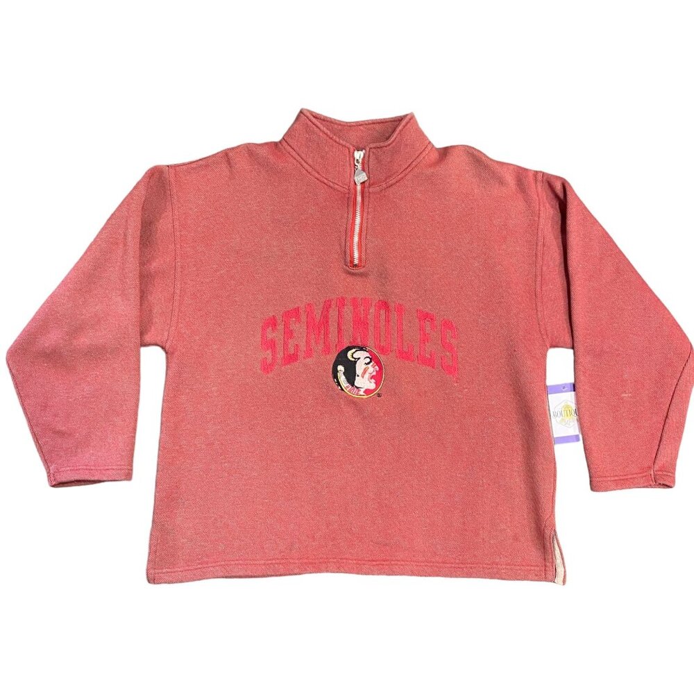 Florida State Seminoles Quarter Zip Sweatshirt PRO PLAYER XL FSU 90s Collegiate